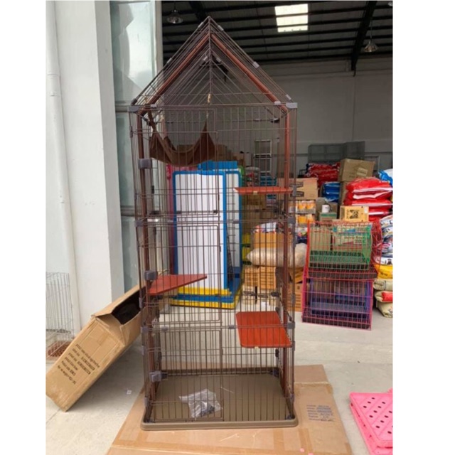 Villa Cat Cage 3 floors 86x58x212cm Shopee Philippines