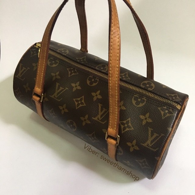 Louis Vuitton Vintage - Monogram Papillon 26 Bag - Brown - Monogram Canvas  and Leather Vachetta Handbag - Luxury High Quality - Avvenice