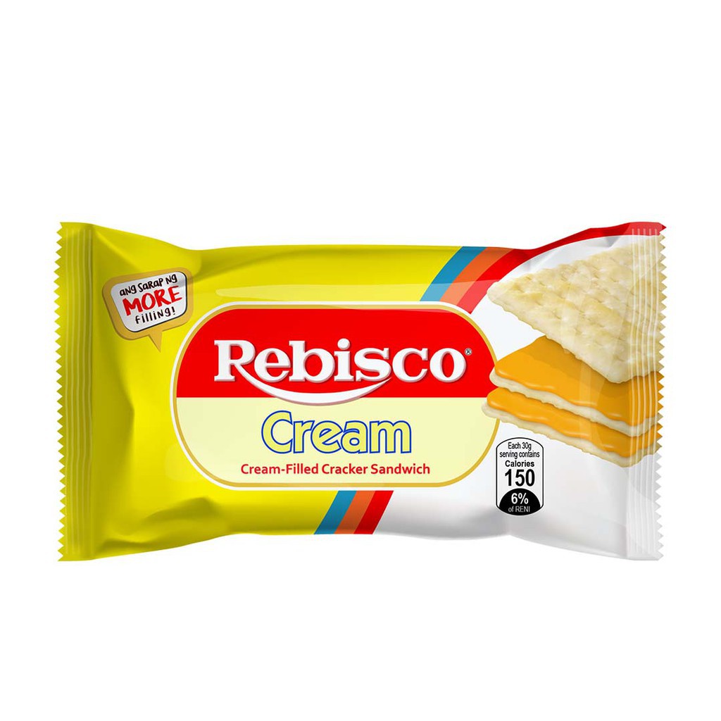 Rebisco Sandwich Cream 10 Pieces 30g | Shopee Philippines