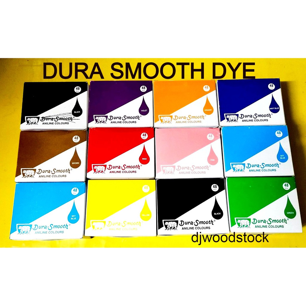DURA SMOOTH DYE, JOBUS, 10 COLORS TO CHOOSE FROM SOLD PER PIECE