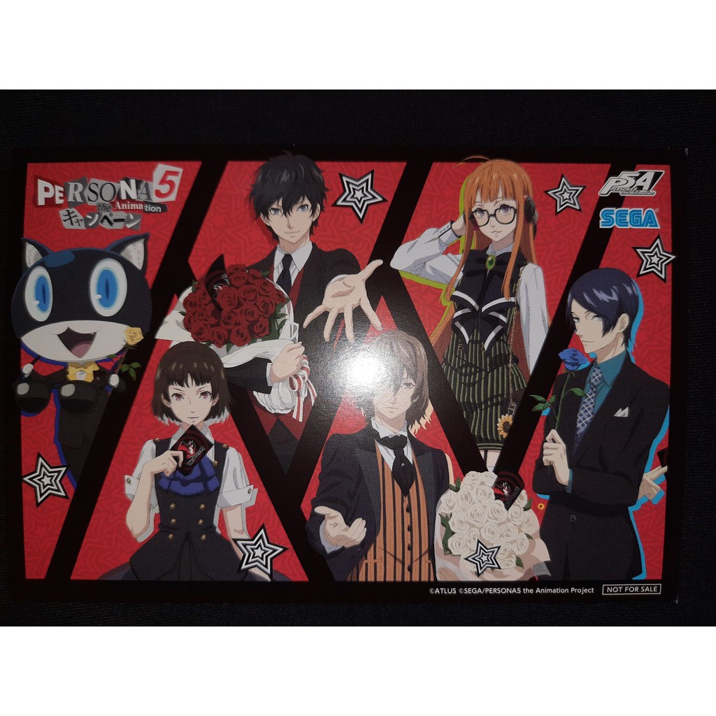 Persona 5 the Animation Exclusive Postcard by Sega | Shopee Philippines