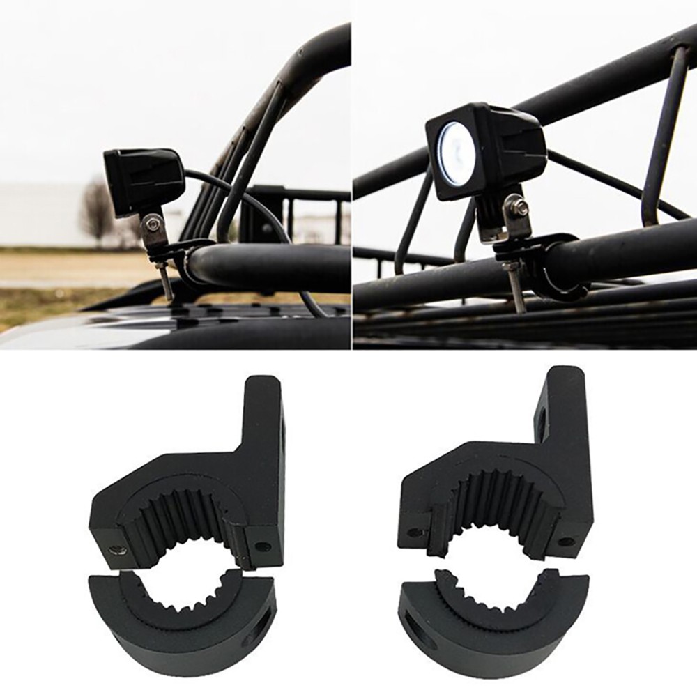 SG2Pcs Motorcycle LED Headlight Clamps Tube Clamp Mounting Kit