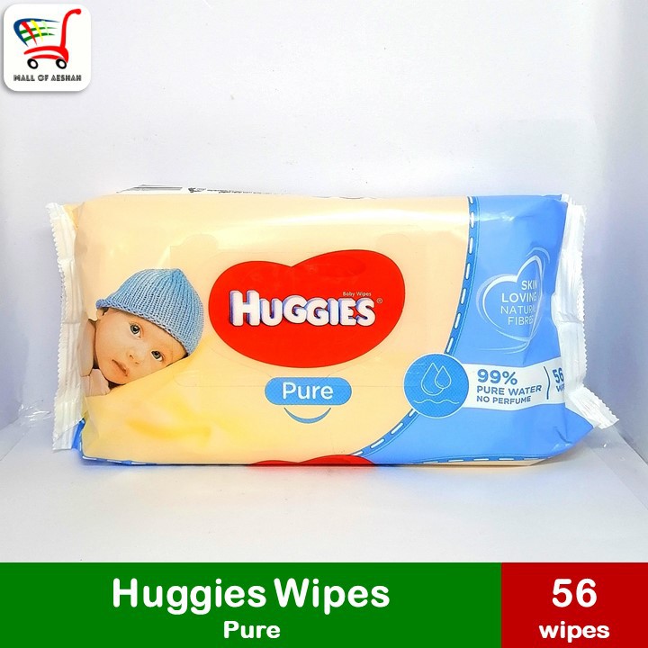 [Authentic] Huggies Wipes Pure / Skin Loving / 99 Pure Water / No