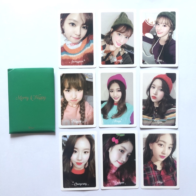Merry And Happy Twice Photo Cards Set Shopee Philippines