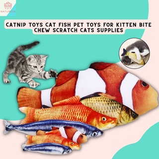 Catnip Toys Cat Fish Pet Toys For Kitten Bite Chew Scratch Cats Supplies