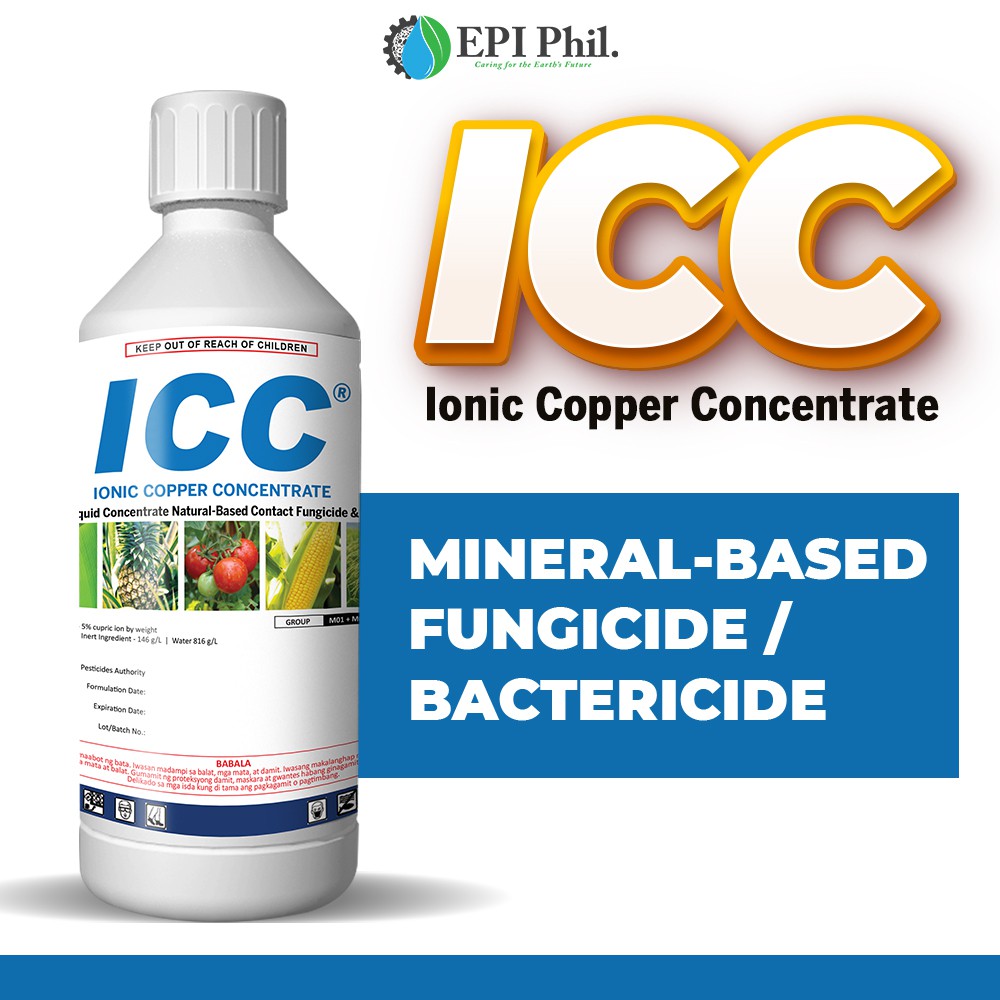 ICC Ionic Copper Concentrate Mineral Based Fungicide/Bactericide
