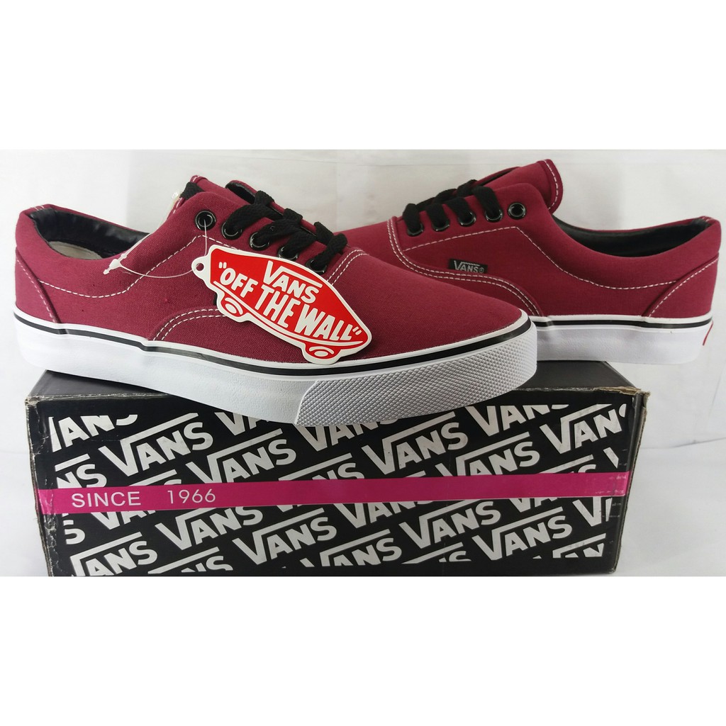 vans shoes maroon color