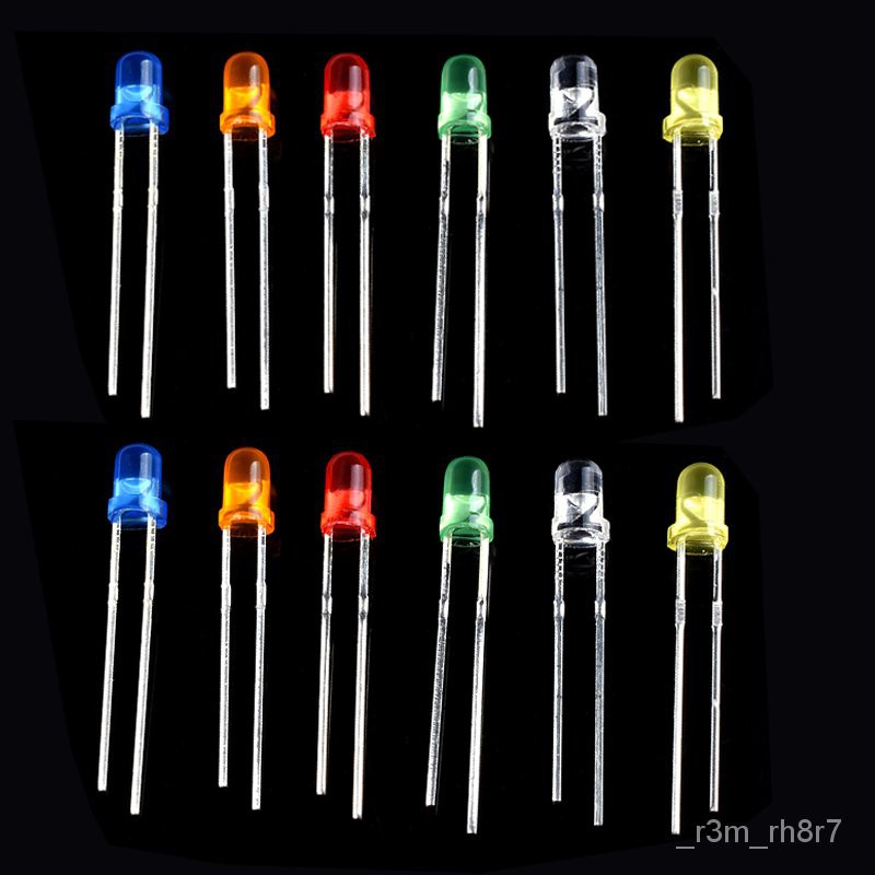 3MM LED Diode Light DIY Kit Lamp Emitting Diode Led Light Electronic Components red orang | Shopee Philippines