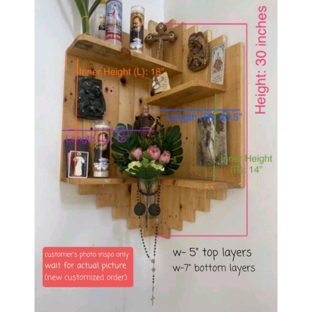 BIG ALTAR | WOODEN | CORNER | Shopee Philippines