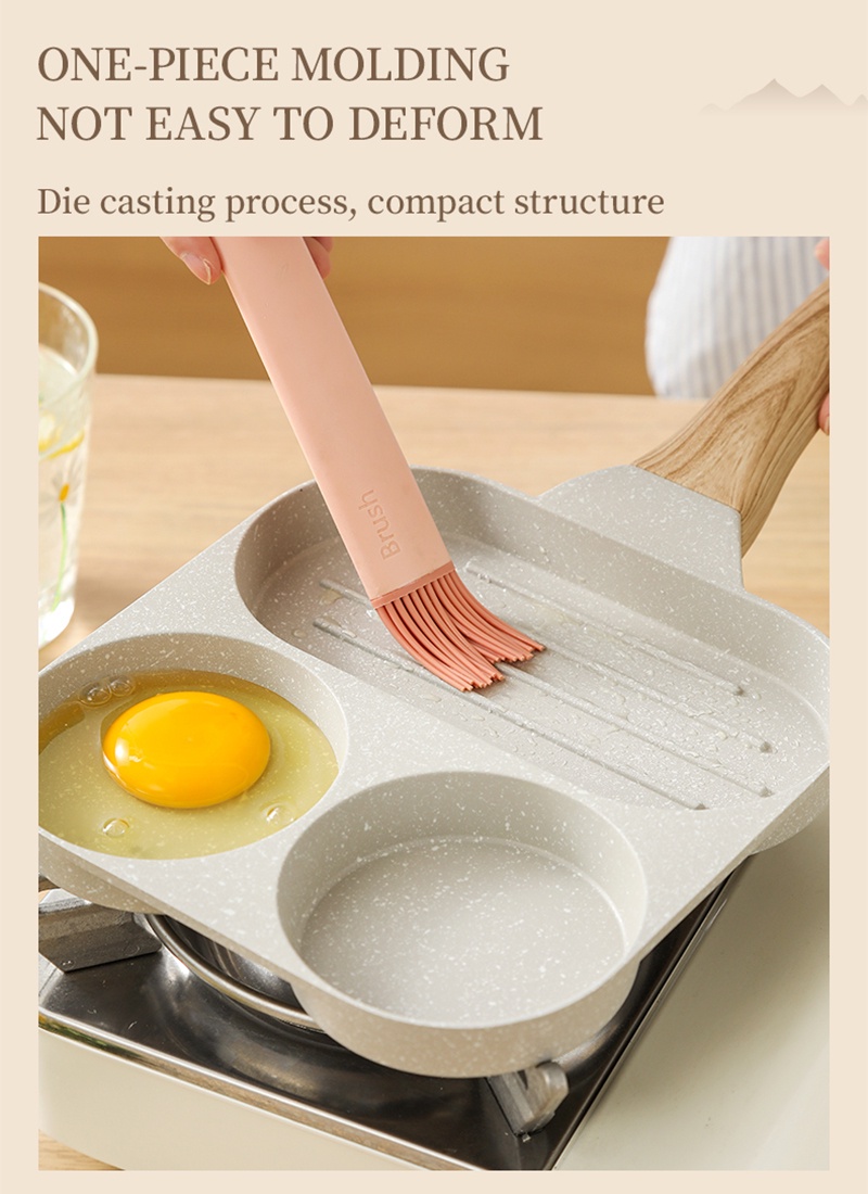 Carote Nonstick Frying Pan Egg Burger&Steak 3in1 Multifunctional Kawali