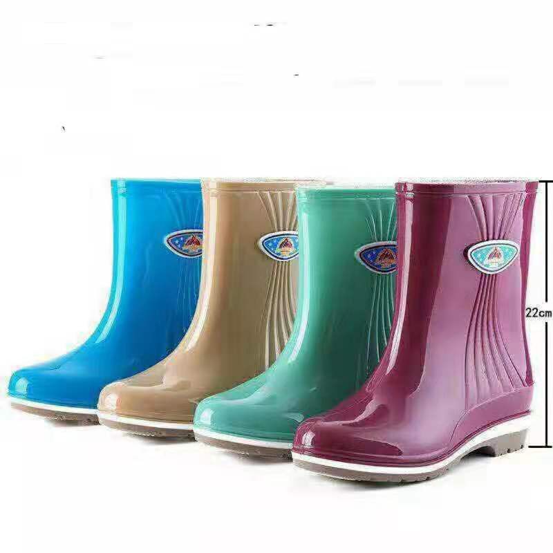 colorful rain boots