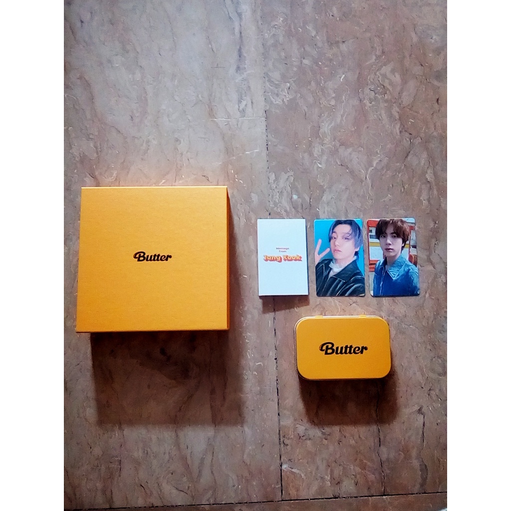 OFFICIAL BUTTER PHOTOCARD AND WEVERSE POB (CREAM VERSION) Shopee
