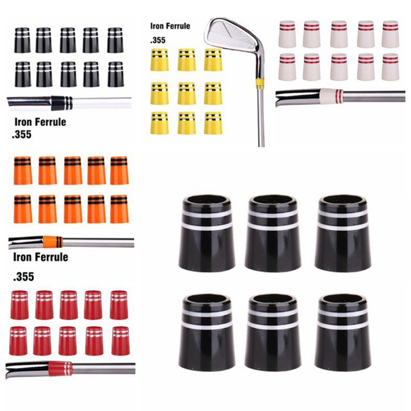 SPMH 10 Pieces 0.355 Ferrules Golf Ferrules Tapered Ferrule with Double