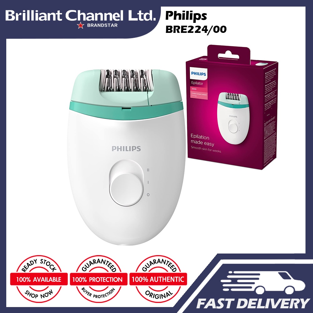 Philips BRE224/00 Satinelle Essential Corded Compact Epilator | Shopee ...