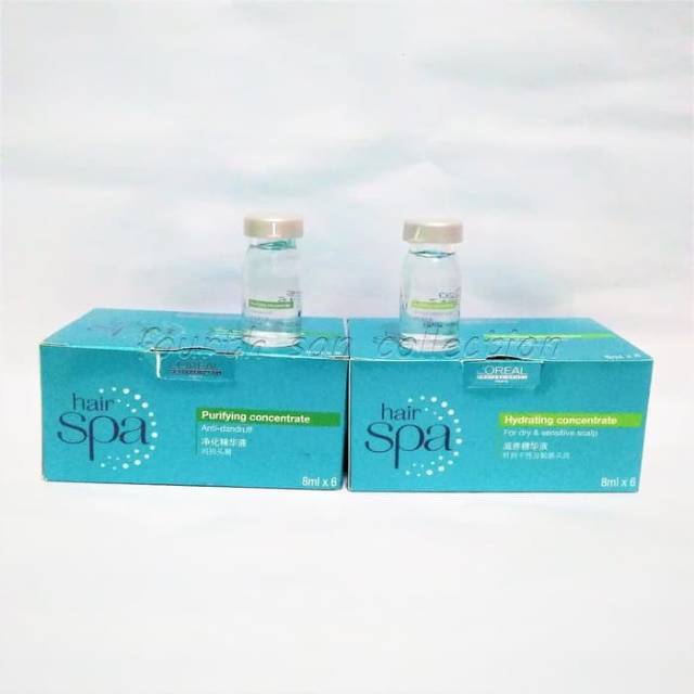 Loreal Hair Spa Concentrate Hydrating/Purifying 6x8ml Hair Loss/Dandruff  Serum | Shopee Philippines