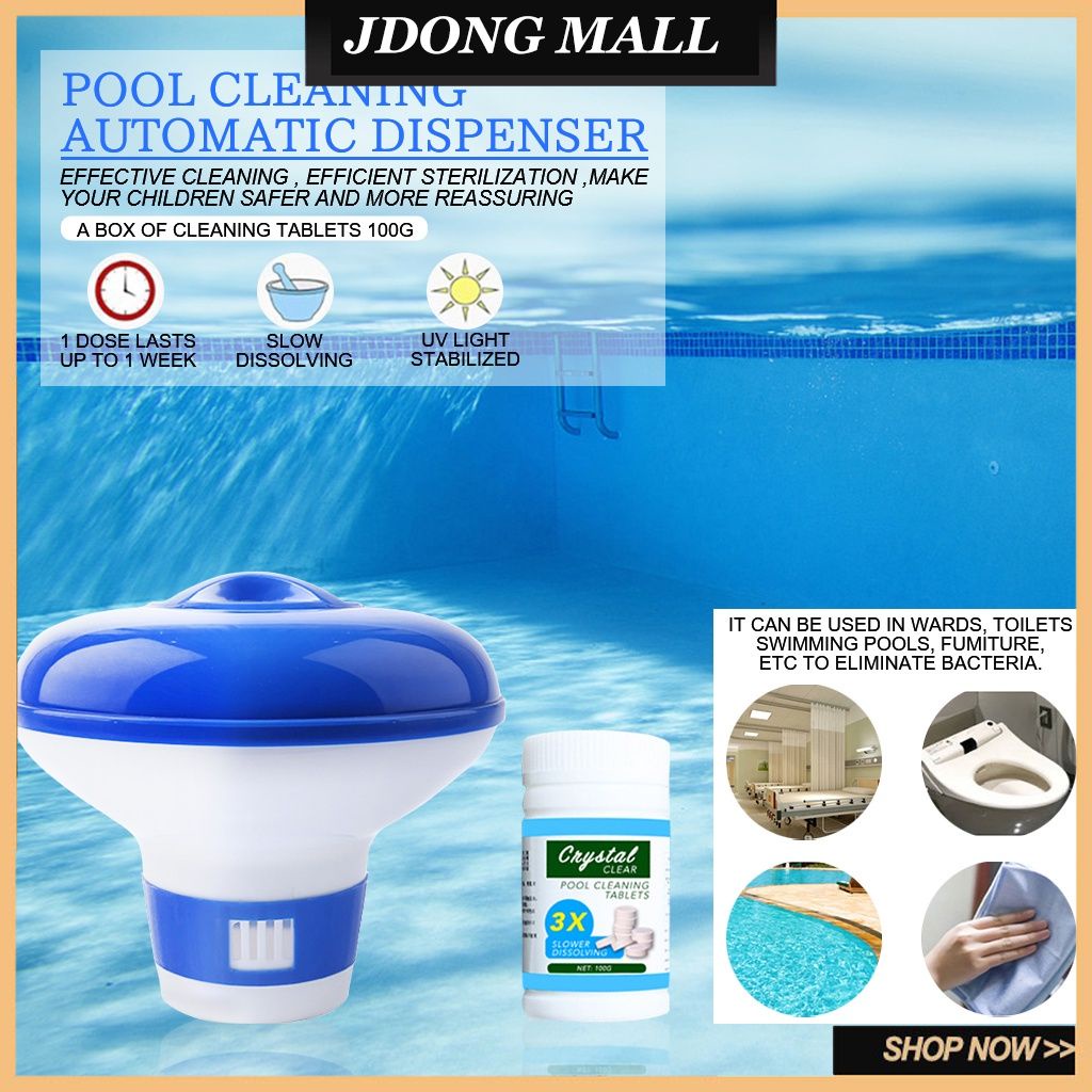 Swimming Spa Pool Cleaning Floating with 100pcs Purifier Tablets