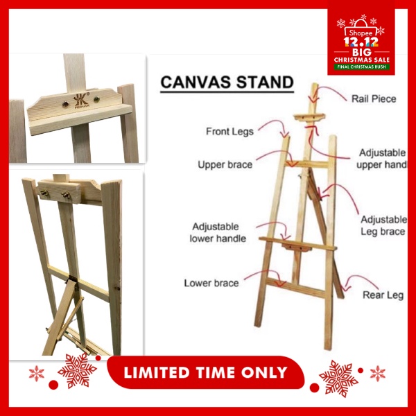 HOKKA Original Easel Wooden Painting/Display Stand 1.6meters Shopee Philippines