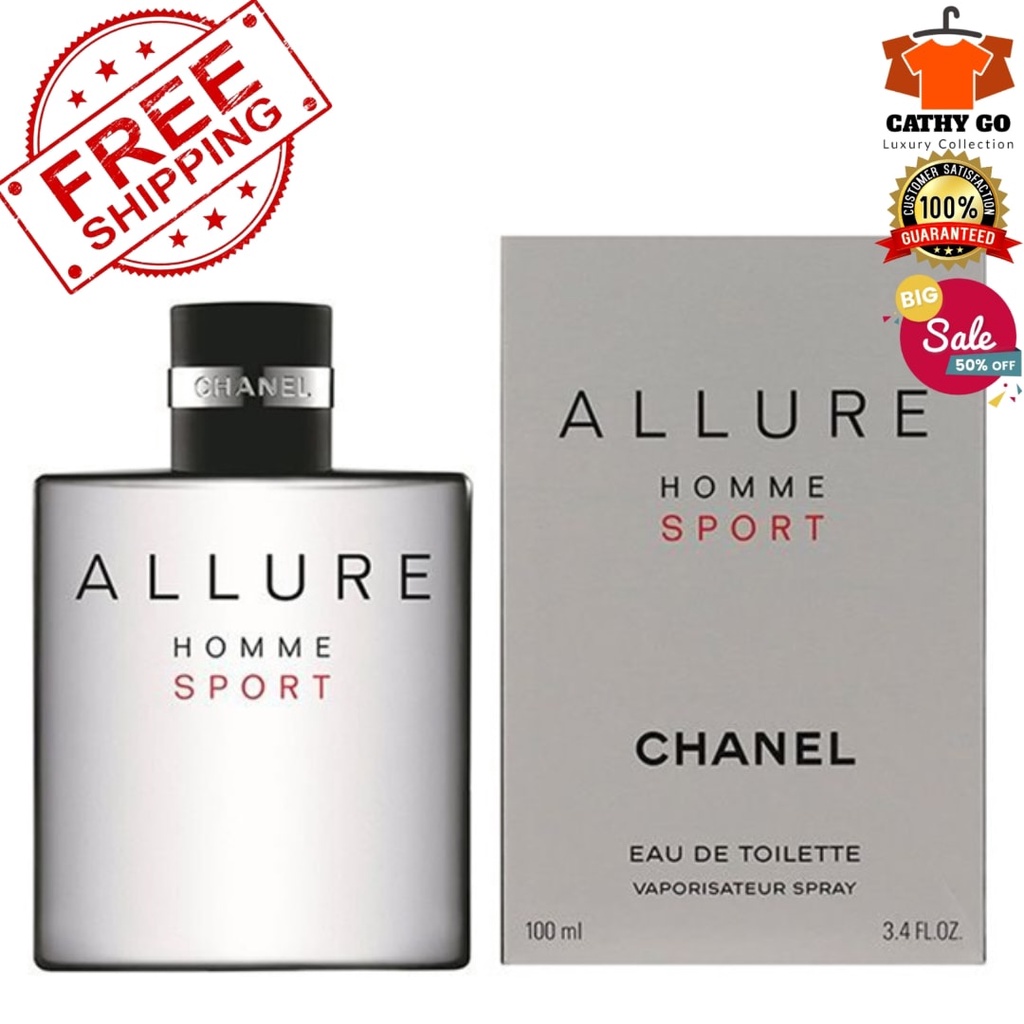 ORIGINAL PERFUME - CHANEL PERFUME - CHANEL ALLURE HOMME SPORT MENS PERFUME  | Shopee Philippines