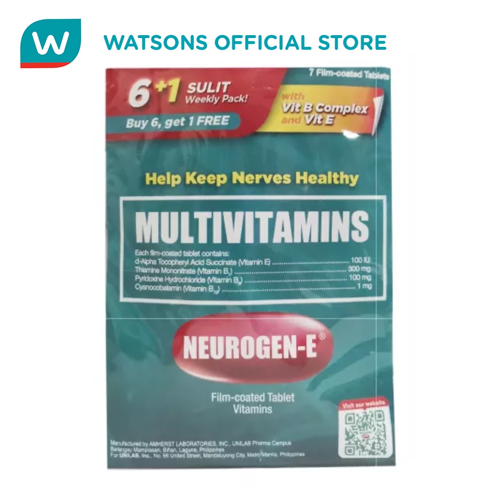 NEUROGEN E Multivitamins 6+1 Tablets Promo Pack Shopee Philippines