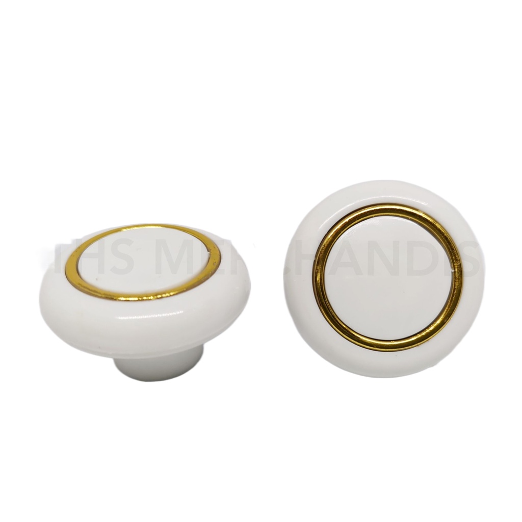 2 pcs. White Round Handle (Button Type) Shopee Philippines