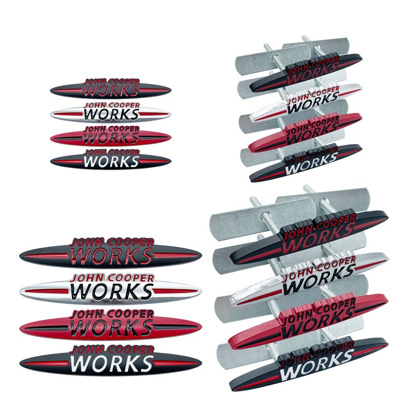 3D Decor Auto Sticker Car Front Grille Badge Emblem For Mini Cooper S
