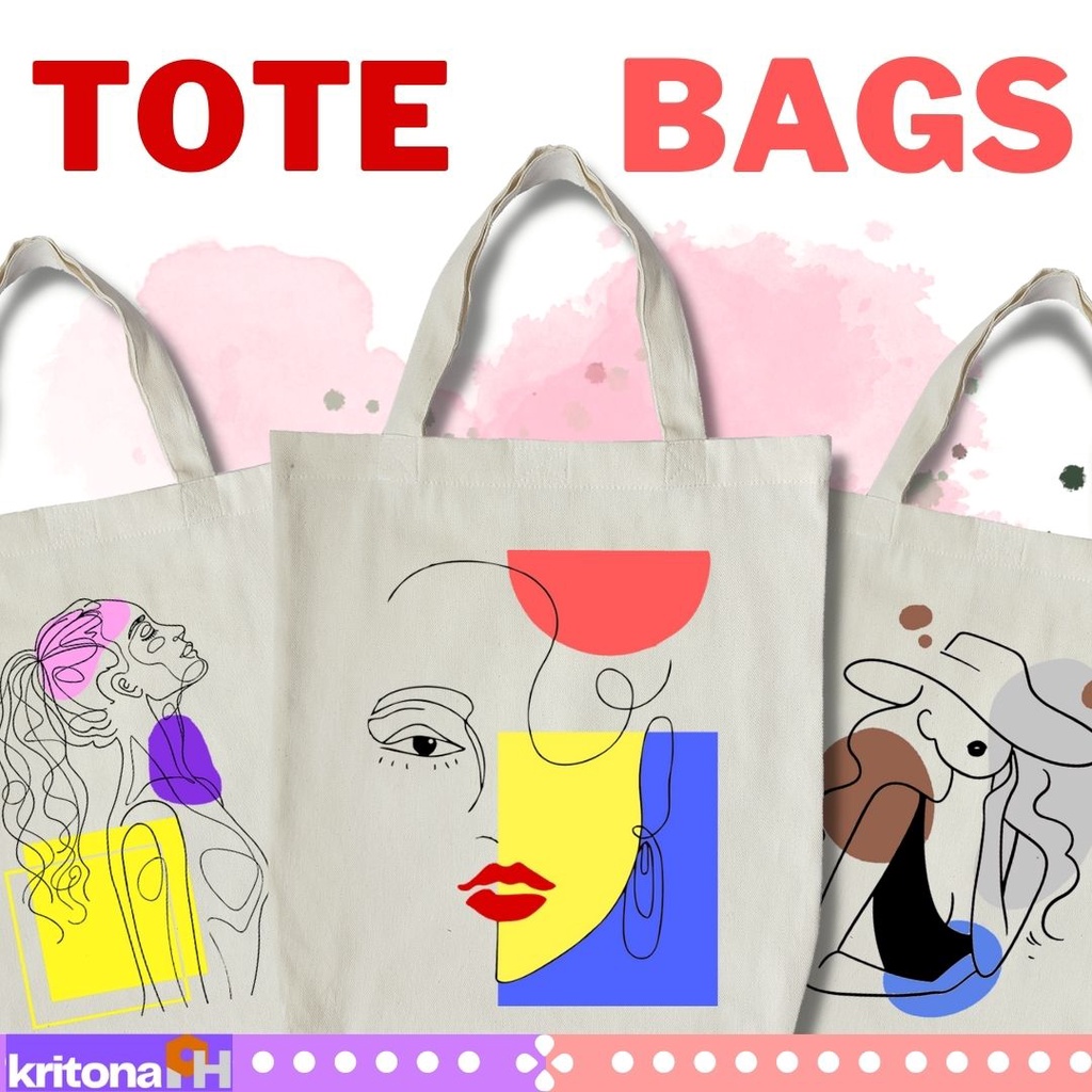 HIGHQUALITY CANVAS TOTE BAG Art Collection2 original bags by Kritona