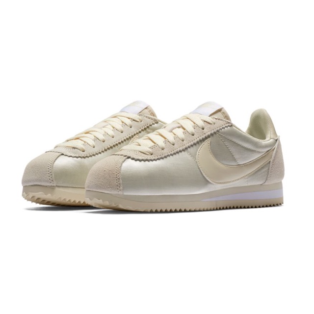 nike cortez fossil white