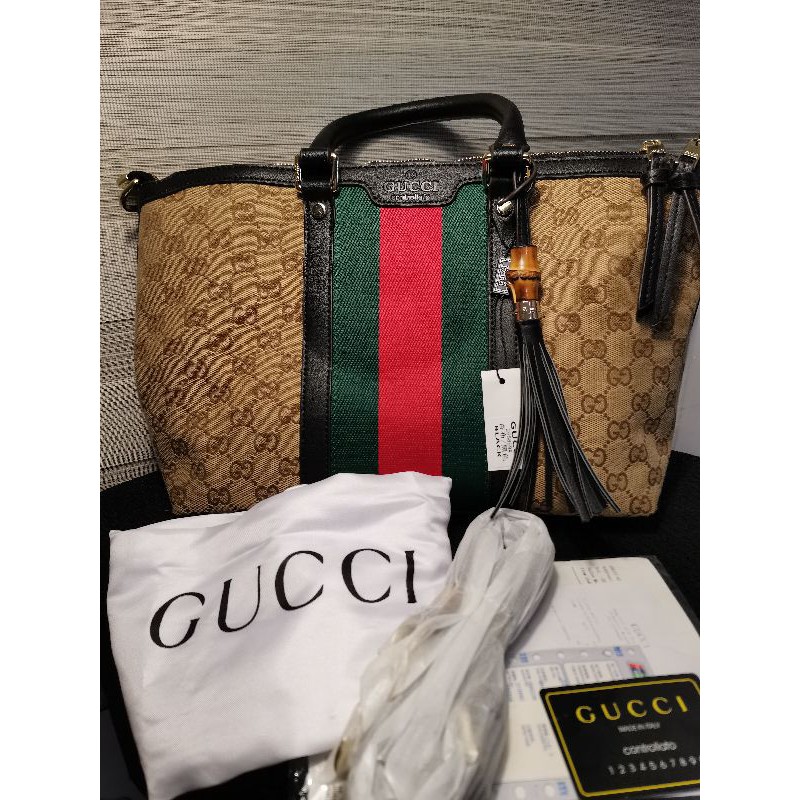 gucci black canvas