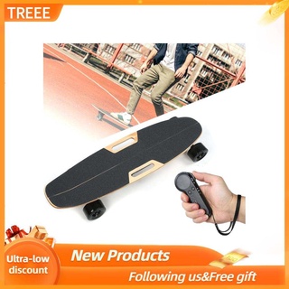 Electric Control W/ Power Indicator Four-Wheeled Skateboard Longboard Remote 