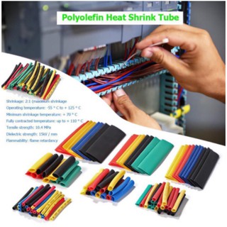 Heat Shrink Tube 328pcs 164pcs Polyolefin Wrap Wire Cable Insulated Sleeving Tubing Set #3
