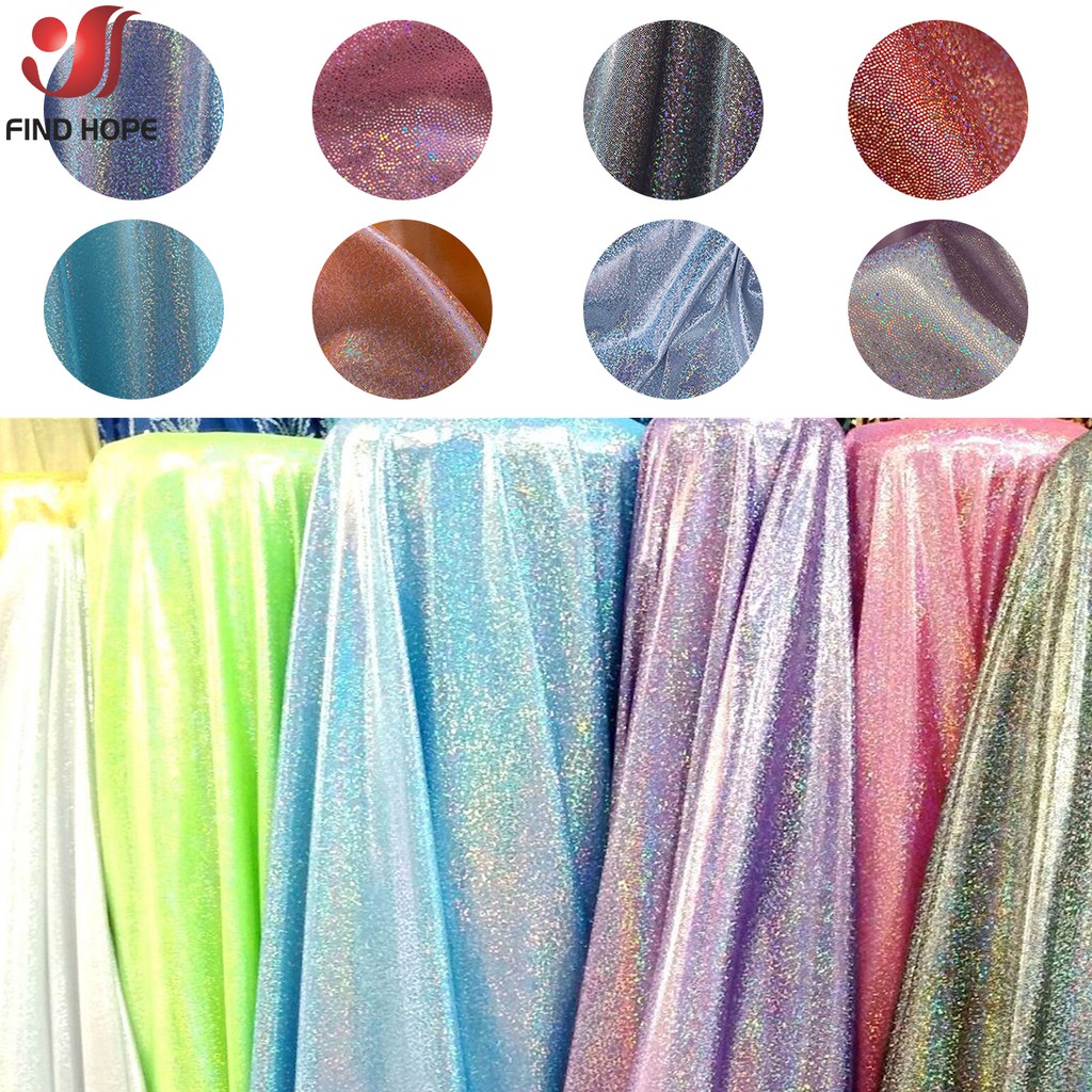 50 150cm 100 150cm Polyester Laser Decorative Fabrics Curtains Party Clothing Wedding Background Crafts Decor Material Shopee Philippines