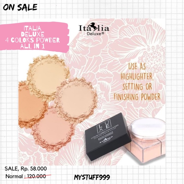 Luxe Italian Deluxe Color Correcting Powder Shopee Philippines