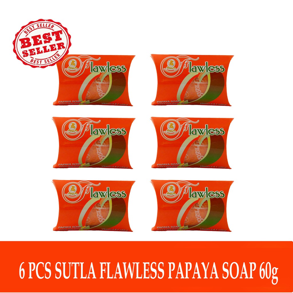 SET OF 6 ORIGINAL SUTLA PAPAYA SOAP 60g Shopee Philippines