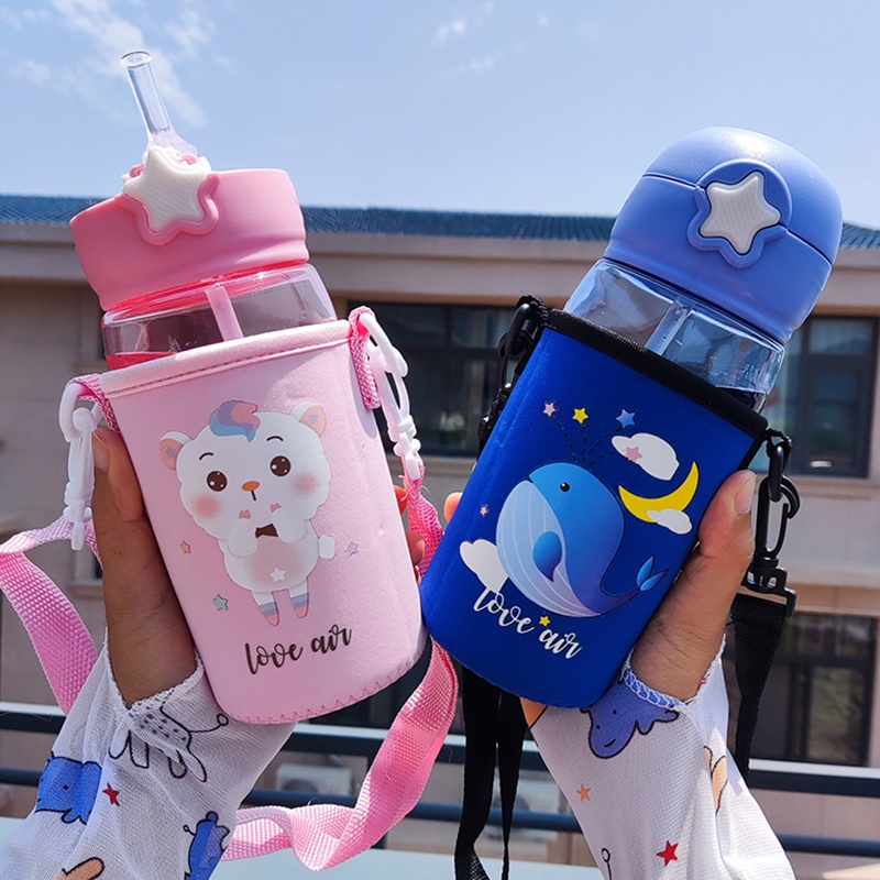 Dinosaur Baby Water Bottle Ix Free Shoulder Bag Straw Daicho Flask ...