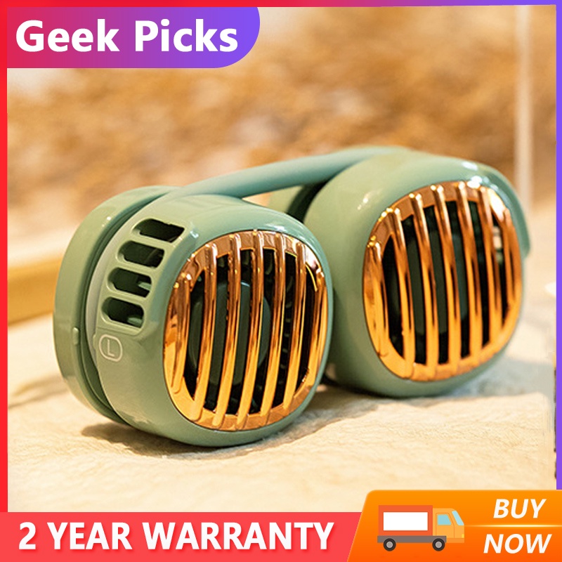 zdiH Rechargeable Electric Fan Handsfree Neck Fan USB Rechargeable 4