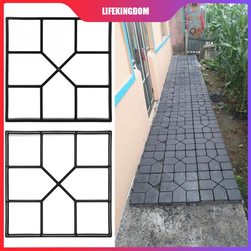 Li Garden Path Maker Mold Diy Paving Cement Brick Stone Road