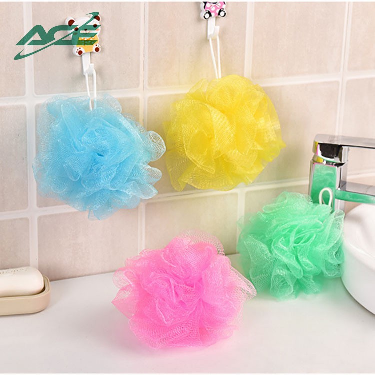 ACE Soft Plastic Mesh Shower Bath Sponge Ball | Shopee Philippines