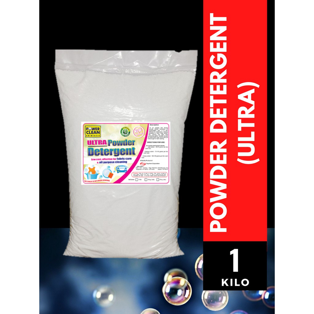 Ultra Powder Detergent (nonfoaming) 1 KILOGRAM Washing Machine Laundry