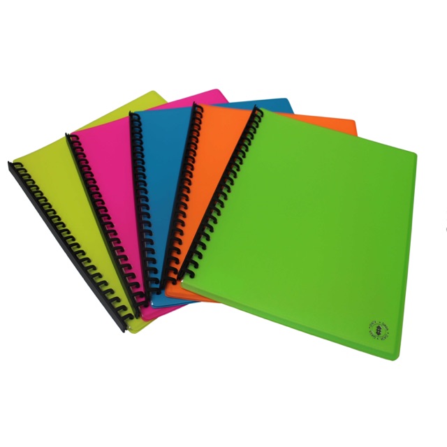 Data CLEAR BOOK A4 5c-SIZE 20 Sheets (Neon Color) | Shopee Philippines