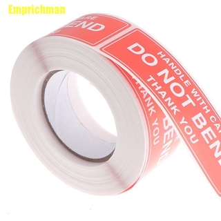 [Emprichman] 250Pcs Fragile Warning Stickers Handle With Care Do Not Bend Sign Package Decal #6