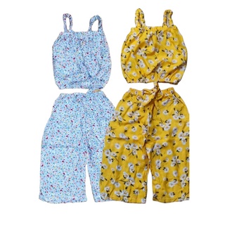 2PAIRS Summer Sexy Terno Square Pants Croptop Style for Girl Toddler and Kids Age 1-4years Old #3