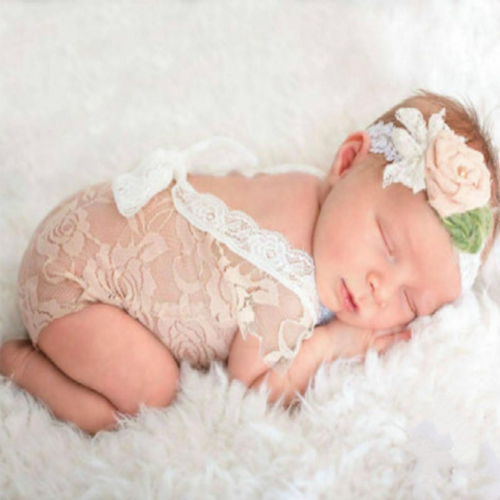 newborn lace romper