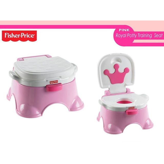 Fisher Price Royal Step Stool Potty Training Seat Pink Shopee Philippines