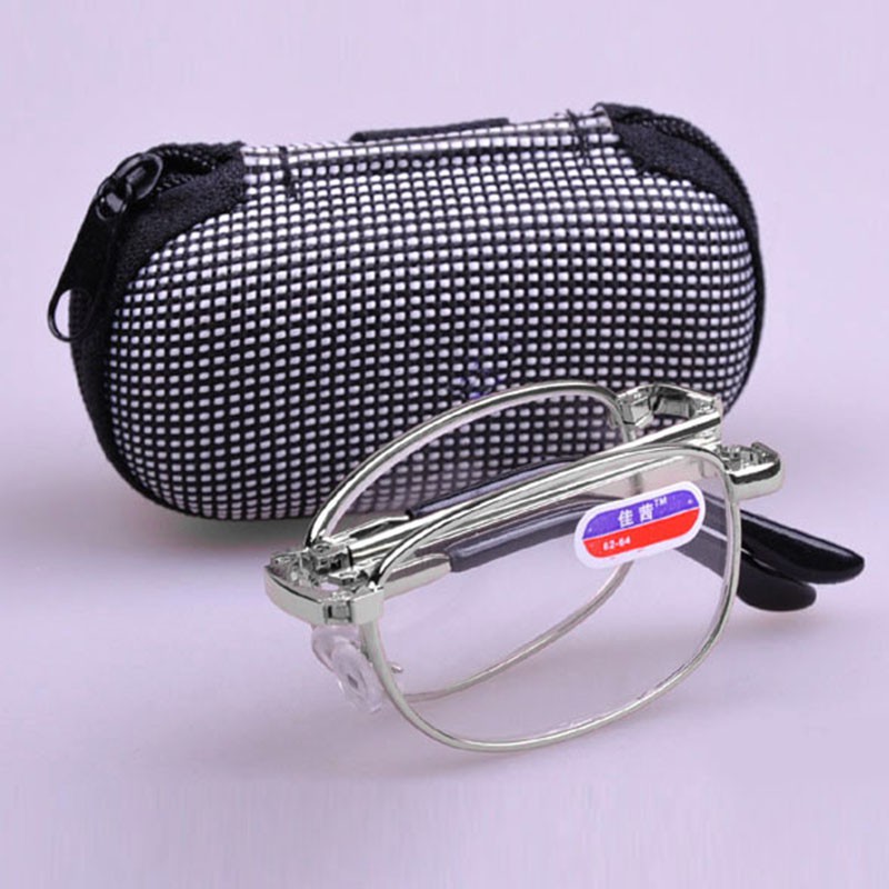 Folded Foldable Metal Frame Eyeglasses Reading Glasses 1.0 2.0 3.0 3.5 with box Shopee Philippines