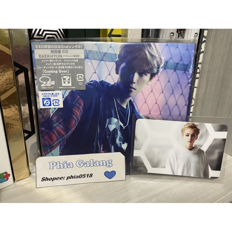 Exo Coming Over Japanese Album Baekhyun Version With Xiumin Photocard Shopee Philippines