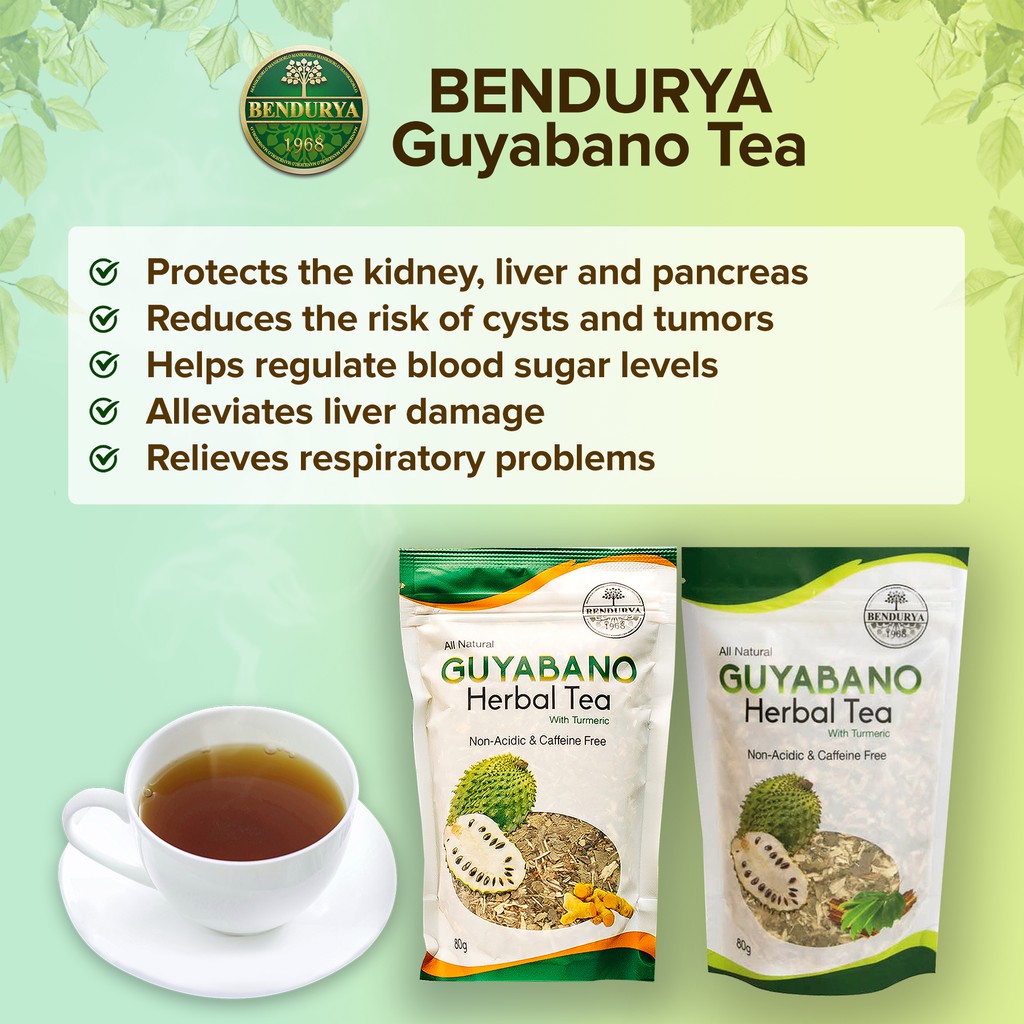 Bendurya Guyabano Herbal Loose Tea W Turmeric 80g Shopee Philippines