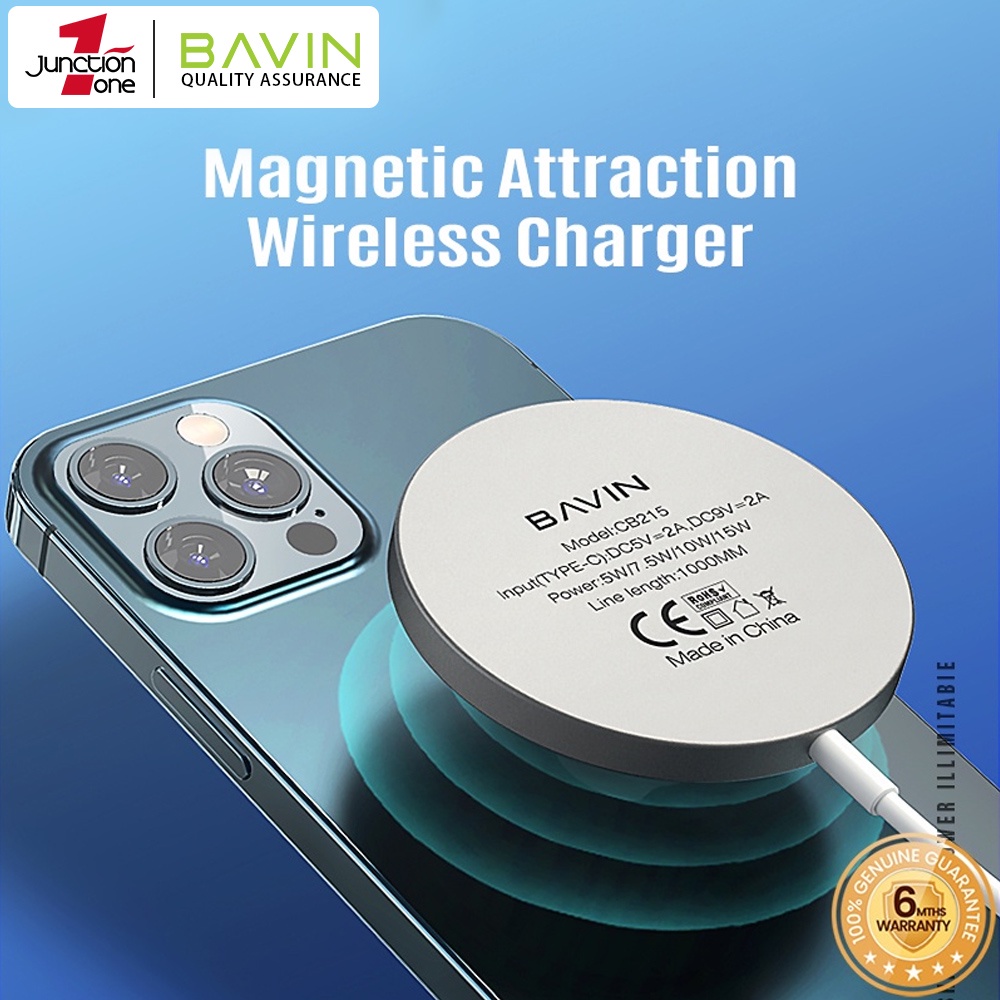 BAVIN CB215 Qi Wireless & Ultra Thin Fast Charger w/ 5W /10W /15W PD Shopee Philippines