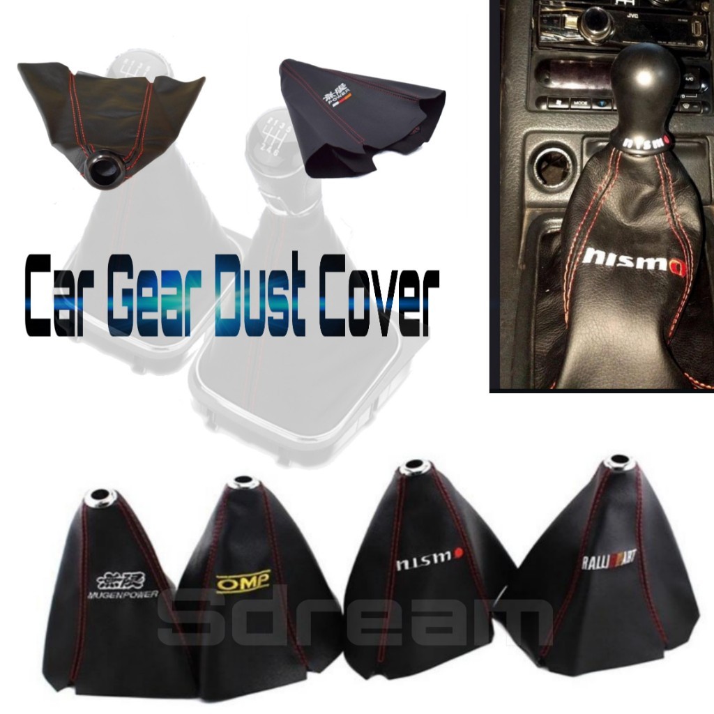 PVC Shift Lever Knob Boot Cover Shift Knob Collars for Sparco Mugen