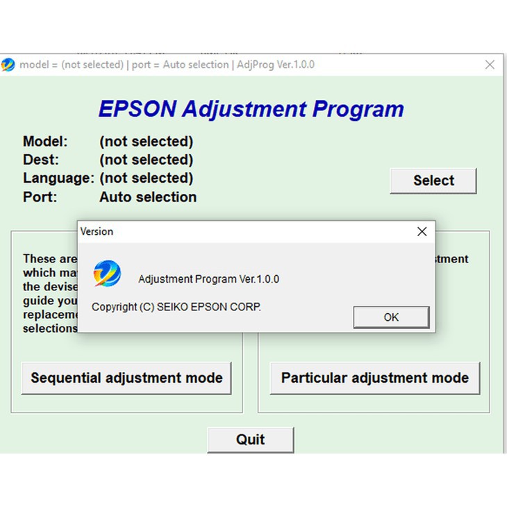 №Epson L130 L220 L310 L360 L365 Adjustment Program Resetter Tool (USB