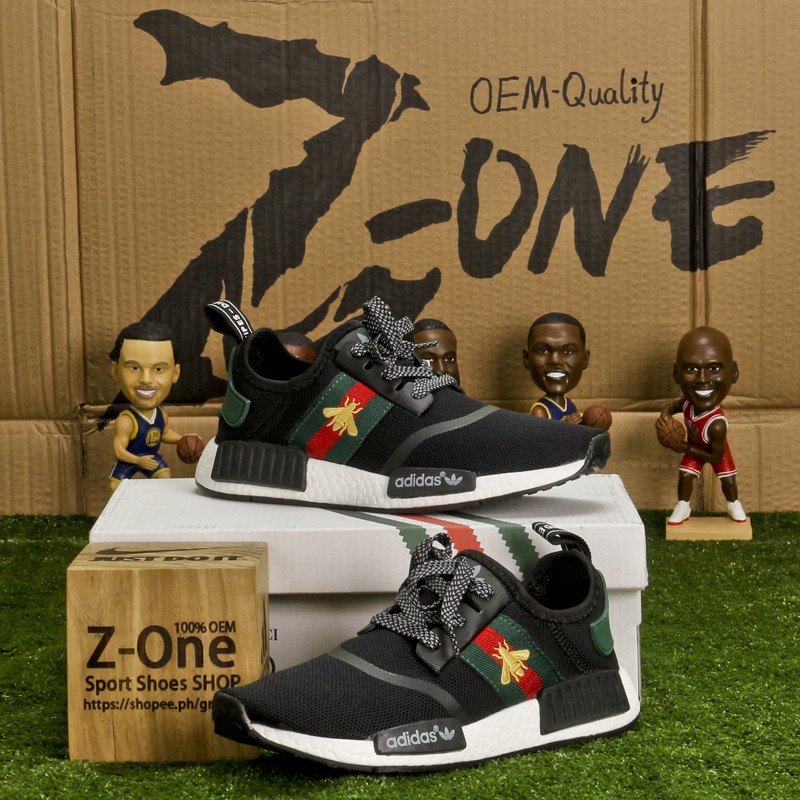 adidas nmd gucci black running shoes